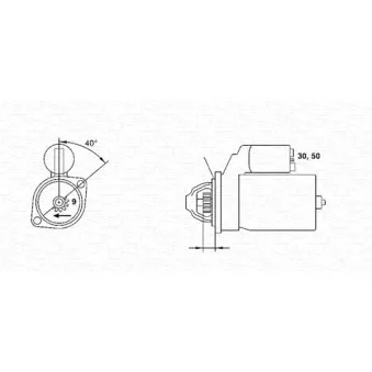Démarreur MAGNETI MARELLI [063226800010]