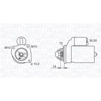Démarreur MAGNETI MARELLI OEM 1126987