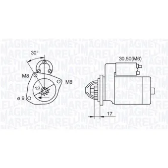 Démarreur MAGNETI MARELLI OEM 2S6U11000EA