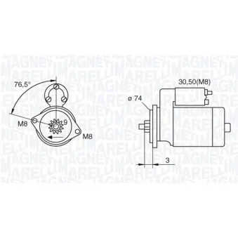 Démarreur MAGNETI MARELLI OEM 2810064430