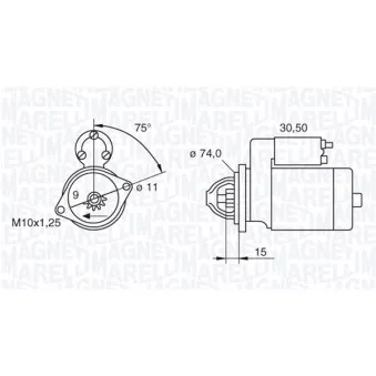 Démarreur MAGNETI MARELLI OEM 2810023040