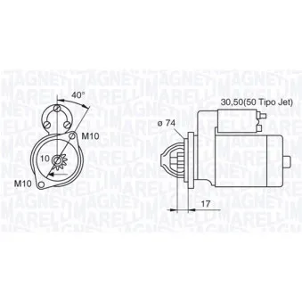 Démarreur MAGNETI MARELLI OEM 2810021063