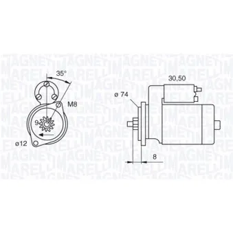 Démarreur MAGNETI MARELLI OEM 2810033050