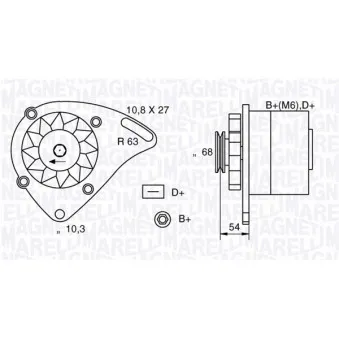 MAGNETI MARELLI 063321165010 - Alternateur