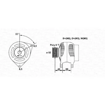 MAGNETI MARELLI 063341243010 - Alternateur