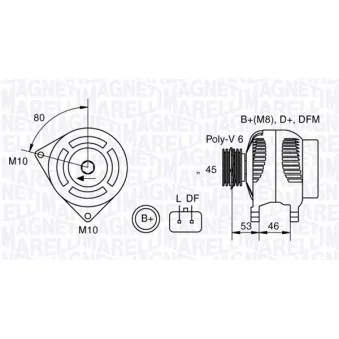 MAGNETI MARELLI 063377300010 - Alternateur