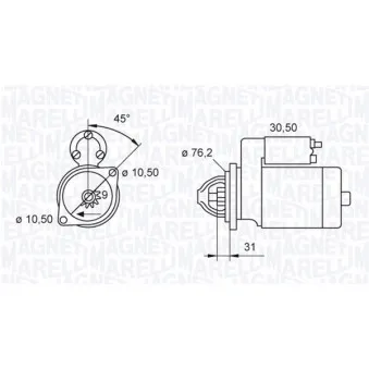 Démarreur MAGNETI MARELLI OEM 58402460
