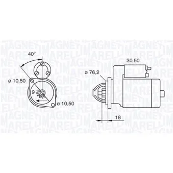 Démarreur MAGNETI MARELLI OEM 58401940