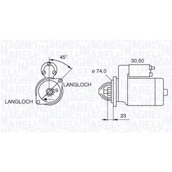 Démarreur MAGNETI MARELLI OEM S114381