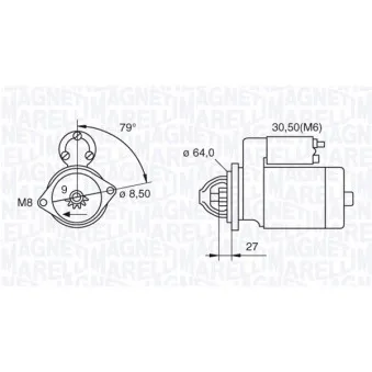 Démarreur MAGNETI MARELLI OEM 93186246