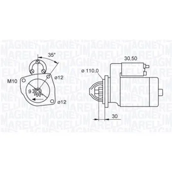 Démarreur MAGNETI MARELLI OEM 5801408583