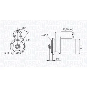 Démarreur MAGNETI MARELLI OEM 085911023K