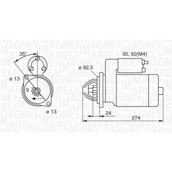 MAGNETI MARELLI 063522190140 - Démarreur