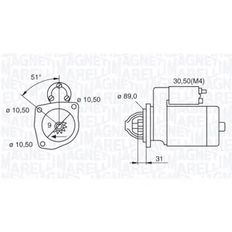 MAGNETI MARELLI 063522310050 - Démarreur