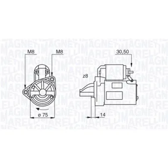 MAGNETI MARELLI 063522611010 - Démarreur