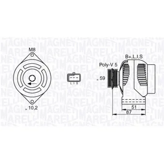 MAGNETI MARELLI 063532634010 - Alternateur