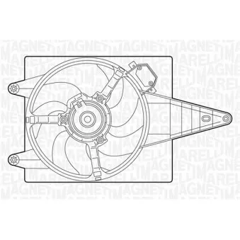 MAGNETI MARELLI 069402271010 - Ventilateur, refroidissement du moteur