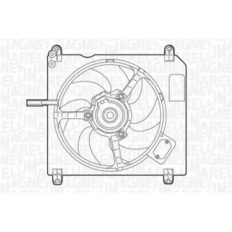Ventilateur, refroidissement du moteur MAGNETI MARELLI 069422005010