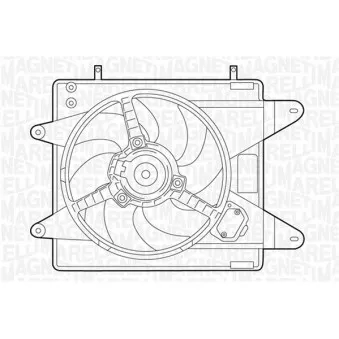Ventilateur, refroidissement du moteur MAGNETI MARELLI 069422006010