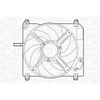 Ventilateur, refroidissement du moteur MAGNETI MARELLI 069422008010