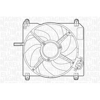 Ventilateur, refroidissement du moteur MAGNETI MARELLI 069422029010