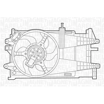 Ventilateur, refroidissement du moteur MAGNETI MARELLI 069422038010