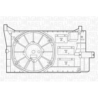 Ventilateur, refroidissement du moteur MAGNETI MARELLI OEM 46519308
