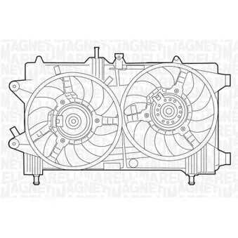 Ventilateur, refroidissement du moteur MAGNETI MARELLI 069422048010