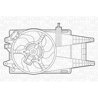 Ventilateur, refroidissement du moteur MAGNETI MARELLI 069422049010