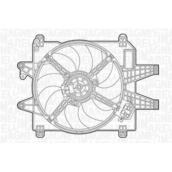 Ventilateur, refroidissement du moteur MAGNETI MARELLI 069422237010