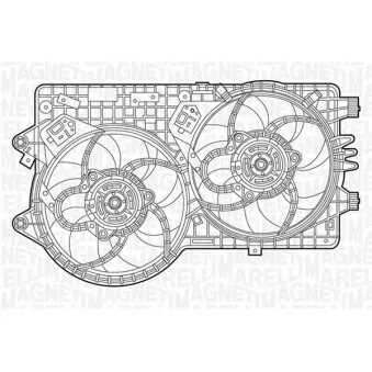 Ventilateur, refroidissement du moteur MAGNETI MARELLI 069422240010