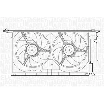 Ventilateur, refroidissement du moteur AVA QUALITY COOLING PE7538