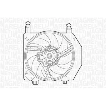 Ventilateur, refroidissement du moteur MAGNETI MARELLI 069422305010