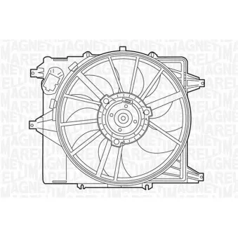 Ventilateur, refroidissement du moteur MAGNETI MARELLI 069422345010 pour RENAULT MEGANE 1.9 DCI - 120cv