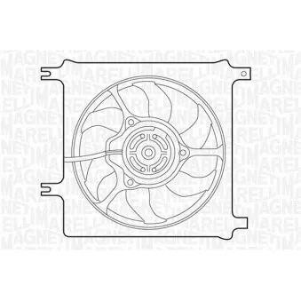 MAGNETI MARELLI 069422356010 - Ventilateur, refroidissement du moteur