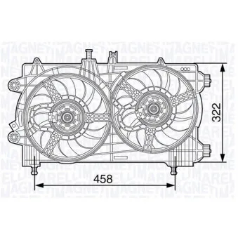 Ventilateur, refroidissement du moteur DENSO DER09057