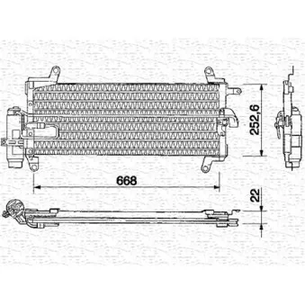 Condenseur, climatisation MAGNETI MARELLI OEM 46432041