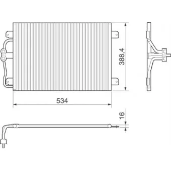 Condenseur, climatisation DELPHI TSP0225111