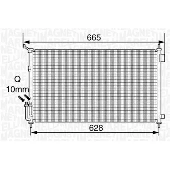 MAGNETI MARELLI 350203350000 - Condenseur, climatisation