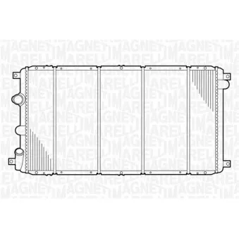 Radiateur, refroidissement du moteur MAGNETI MARELLI OEM 7701057117