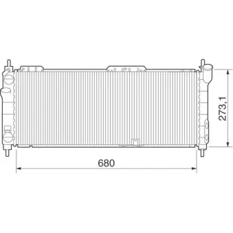 Radiateur, refroidissement du moteur MAGNETI MARELLI OEM 1300152