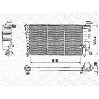 Radiateur, refroidissement du moteur MAHLE CR 172 000S