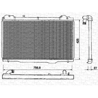 MAGNETI MARELLI 350213378000 - Radiateur, refroidissement du moteur