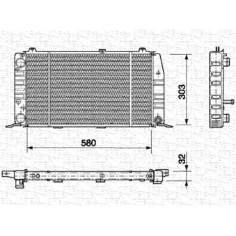 MAGNETI MARELLI 350213401000 - Radiateur, refroidissement du moteur