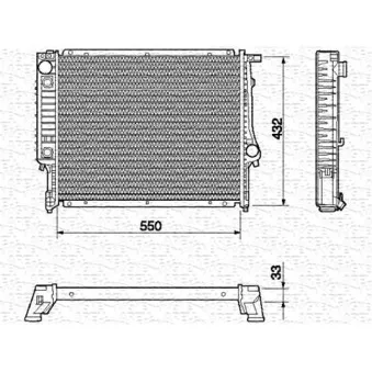 Radiateur, refroidissement du moteur NISSENS 60618A