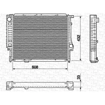 Radiateur, refroidissement du moteur AVA QUALITY COOLING BW2128