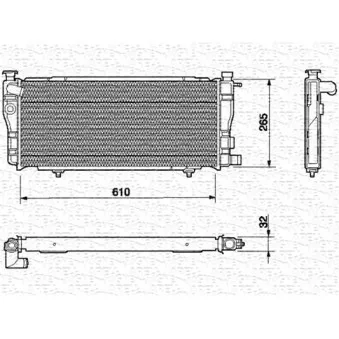Radiateur, refroidissement du moteur NRF 507120
