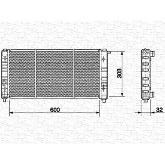 MAGNETI MARELLI 350213638000 - Radiateur, refroidissement du moteur