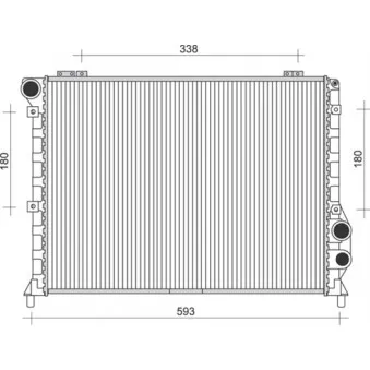 MAGNETI MARELLI 350213833000 - Radiateur, refroidissement du moteur