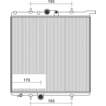 Radiateur, refroidissement du moteur MAGNETI MARELLI OEM 1330F9
